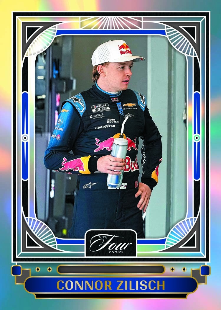 2026 Panini Turn Four Racing Connor Zilisch Base Holo Gold Card