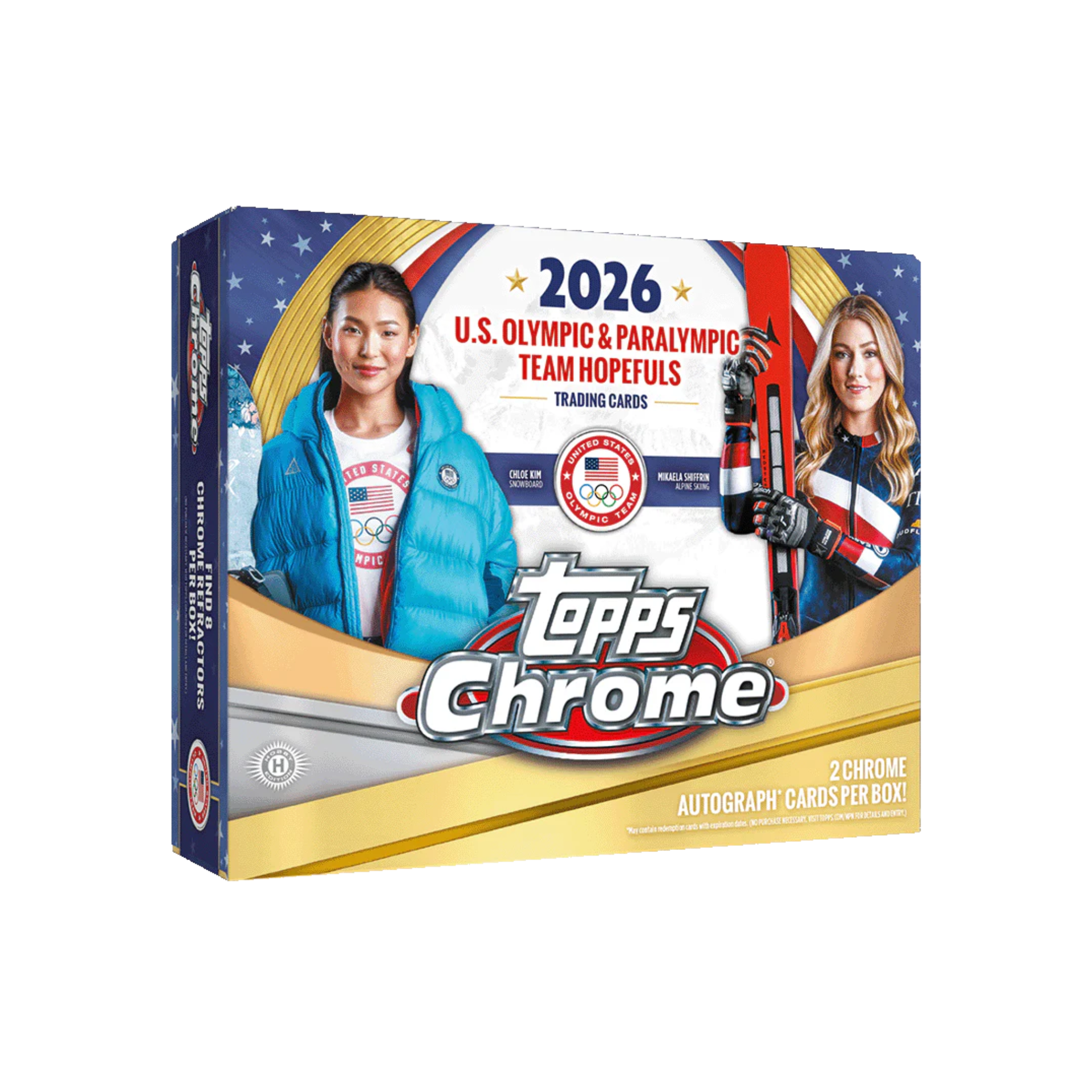 2026 Topps Chrome US Olympics Hobby Box 2 Autos 1 Relic Team USA