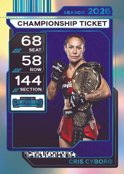 2026 Panini Contenders PFL Cris Cyborg