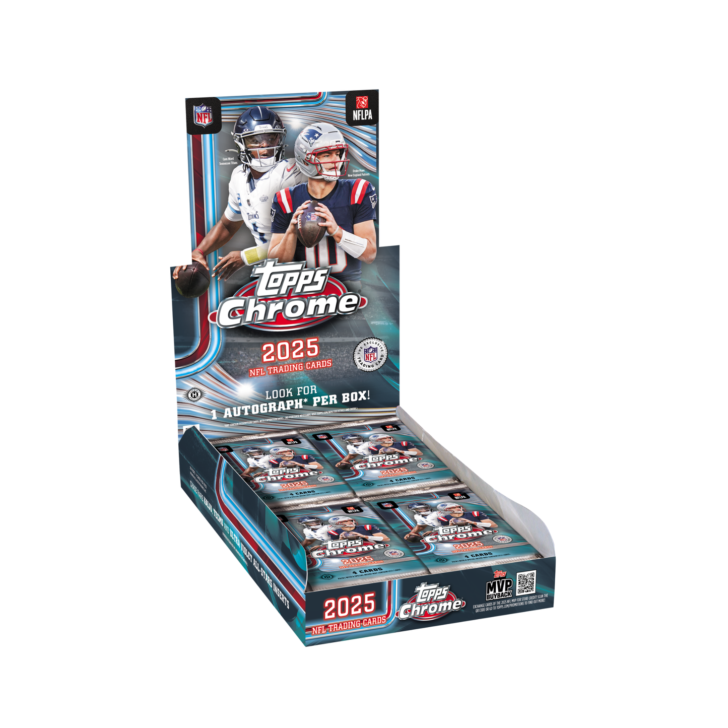 2025 Topps Chrome Football Hobby Box