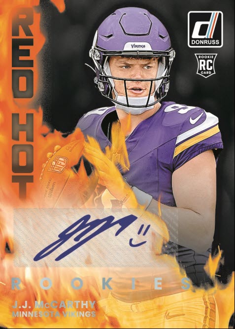 2025 Panini Donruss Football Red Hot J. J. McCarthy 