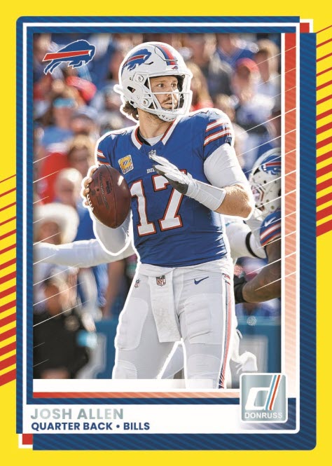 2025 Panini Donruss Football Josh Allen Yellow