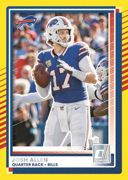 2025 Panini Donruss Football Josh Allen Yellow