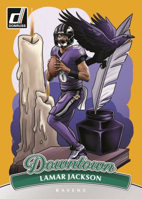 2025 Panini Donruss Football Lamar Jackson Downtown