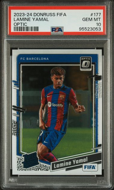 2023-24 Panini Donruss Optic FIFA #177 Lamine Yamal PSA 10