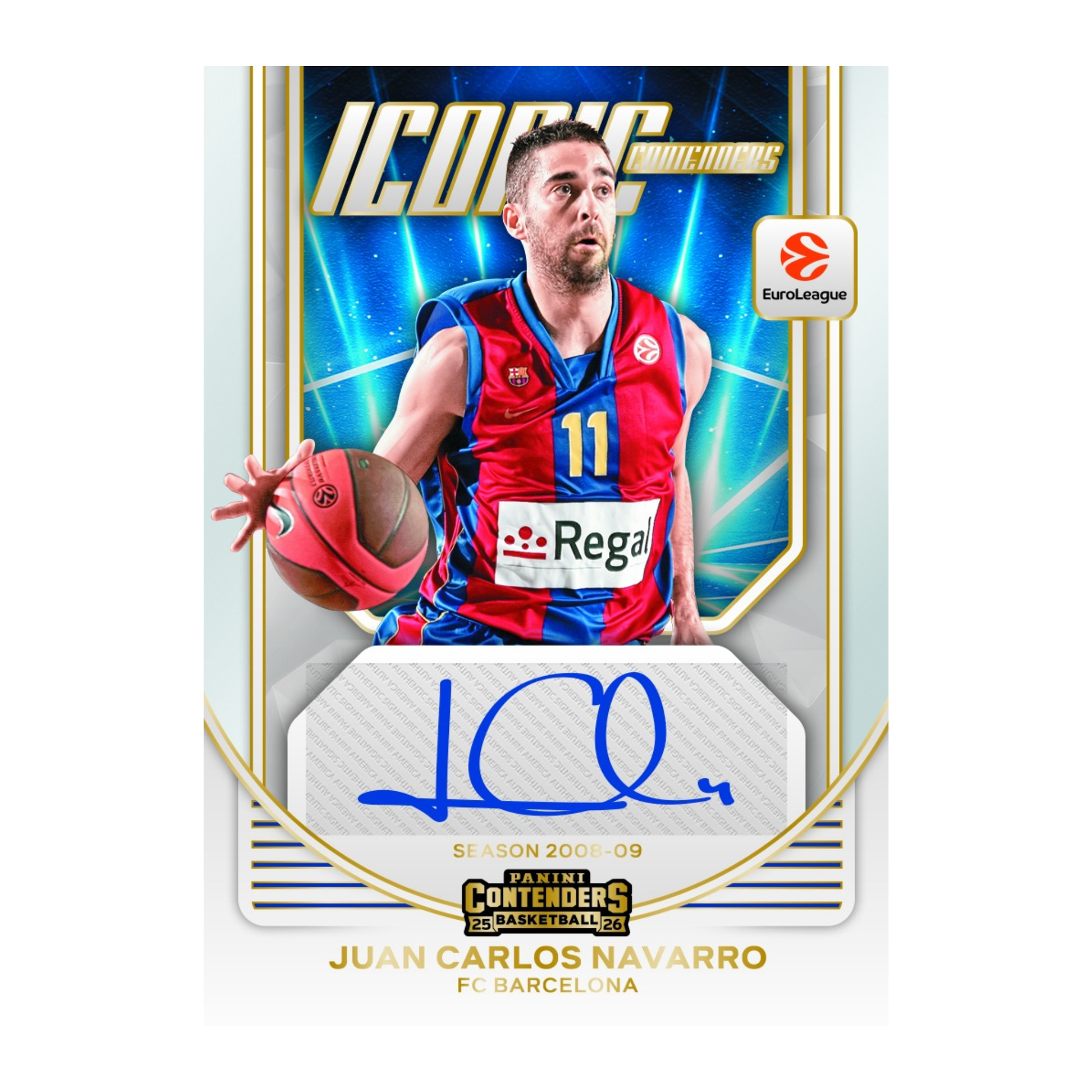 2025-26 Panini Euroleague Contenders Basketball Iconic Contenders Juan Carlos Navarro