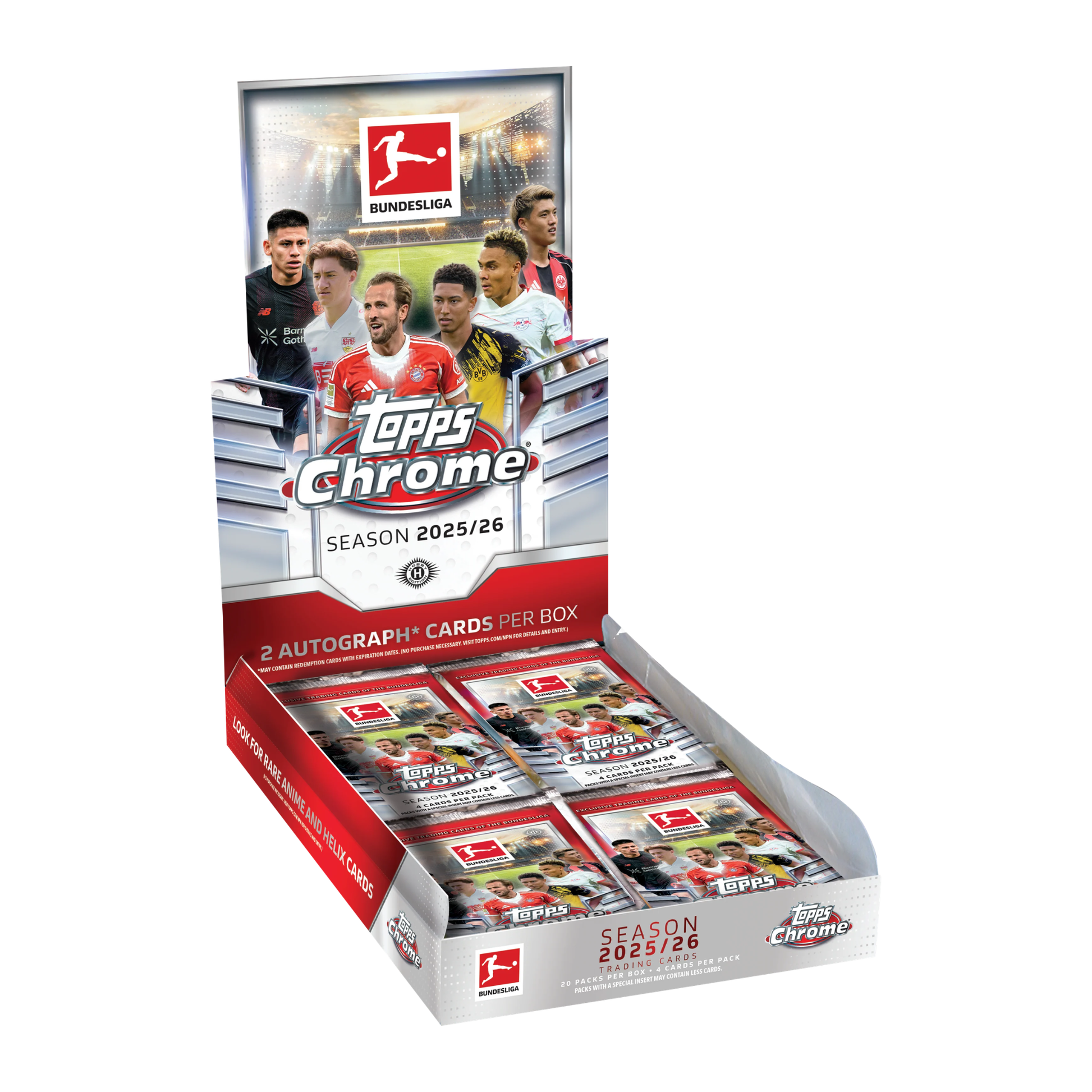 2025-26 Topps Chrome Bundesliga Soccer Hobby Box | Shop Official