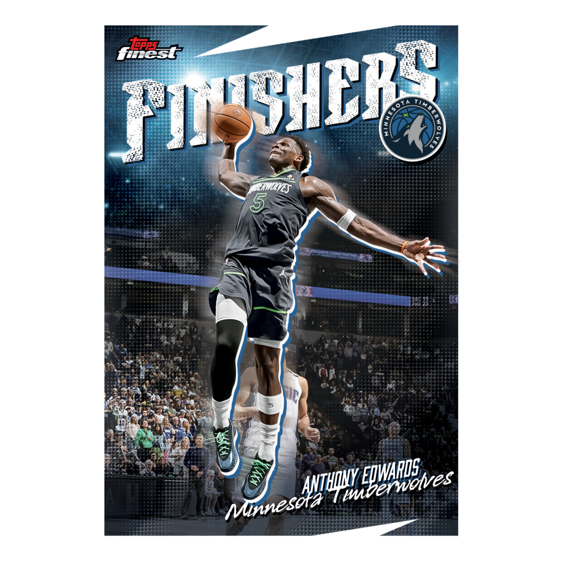 2025-26 Topps Finest Basketball Finishers Anthony Edwards