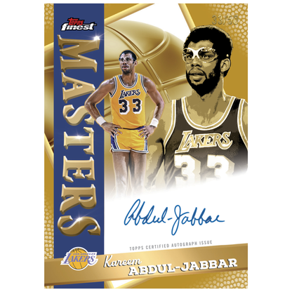 2025-26 Topps Finest Basketball Masters Autographs Kareem Abdul-Jabbar