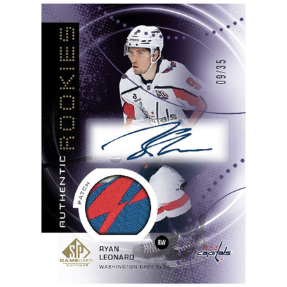 2025-26 Upper Deck SP Game Used Hockey Rookie Authentic Autograph Ryan Leonard