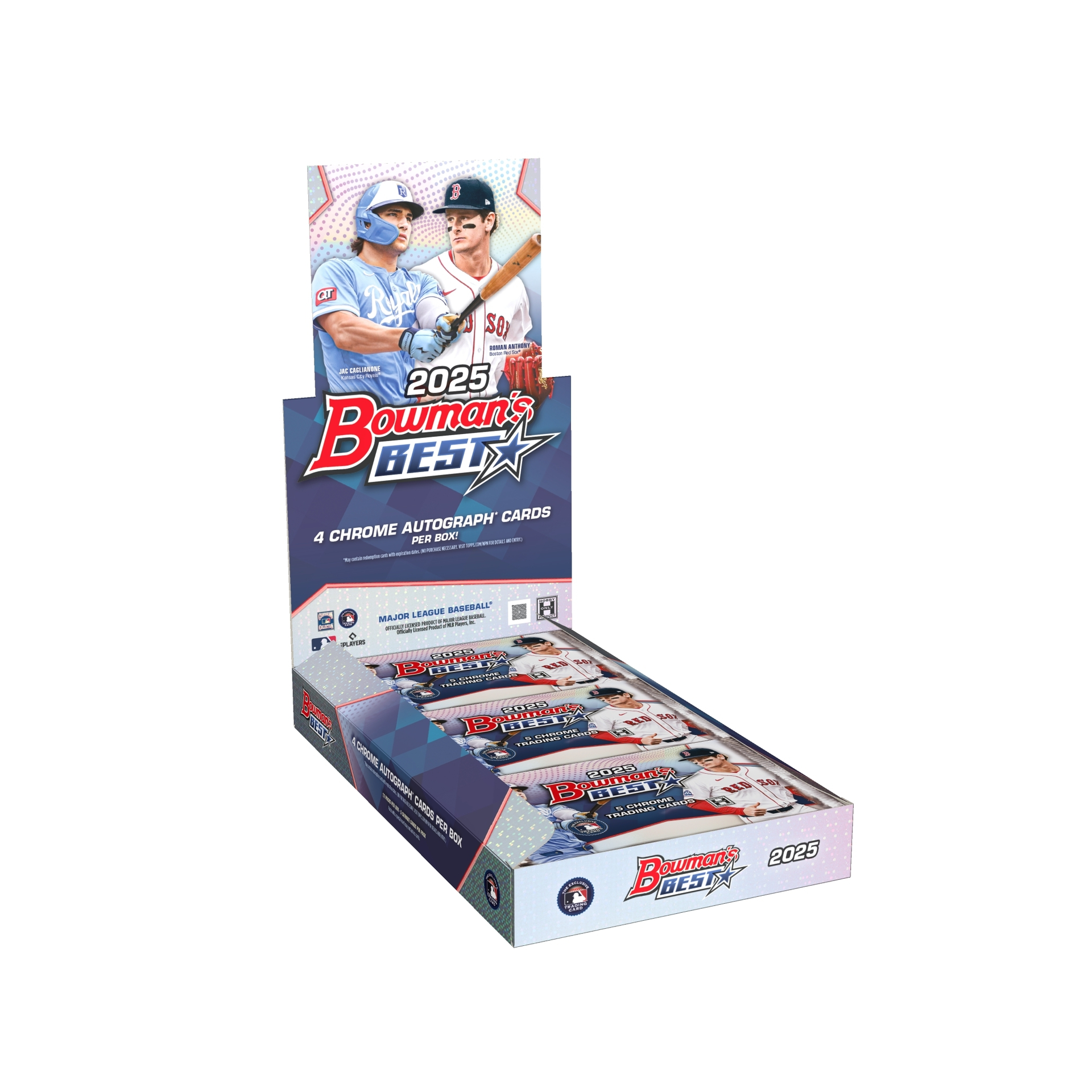 スポーツ選手 2025 Bowman's Best Baseball Hobby Box 2025 Topps Bowman's Best Baseball Hobby Box - 4 Chrome Autographs