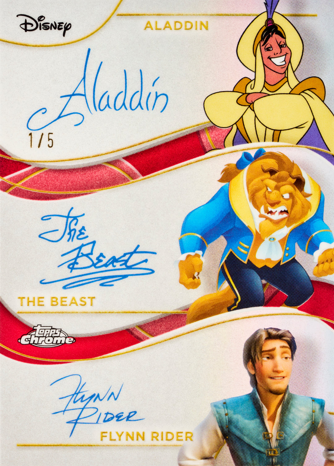 2025 Topps Chrome Disney Triple Facsimile Autograph