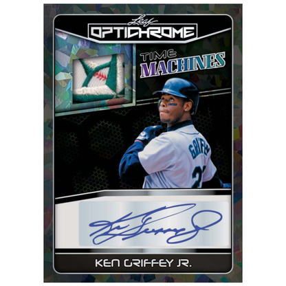 2025 Leaf Optichrome Baseball Time Machines Ken Griffey Jr. Patch Autograph