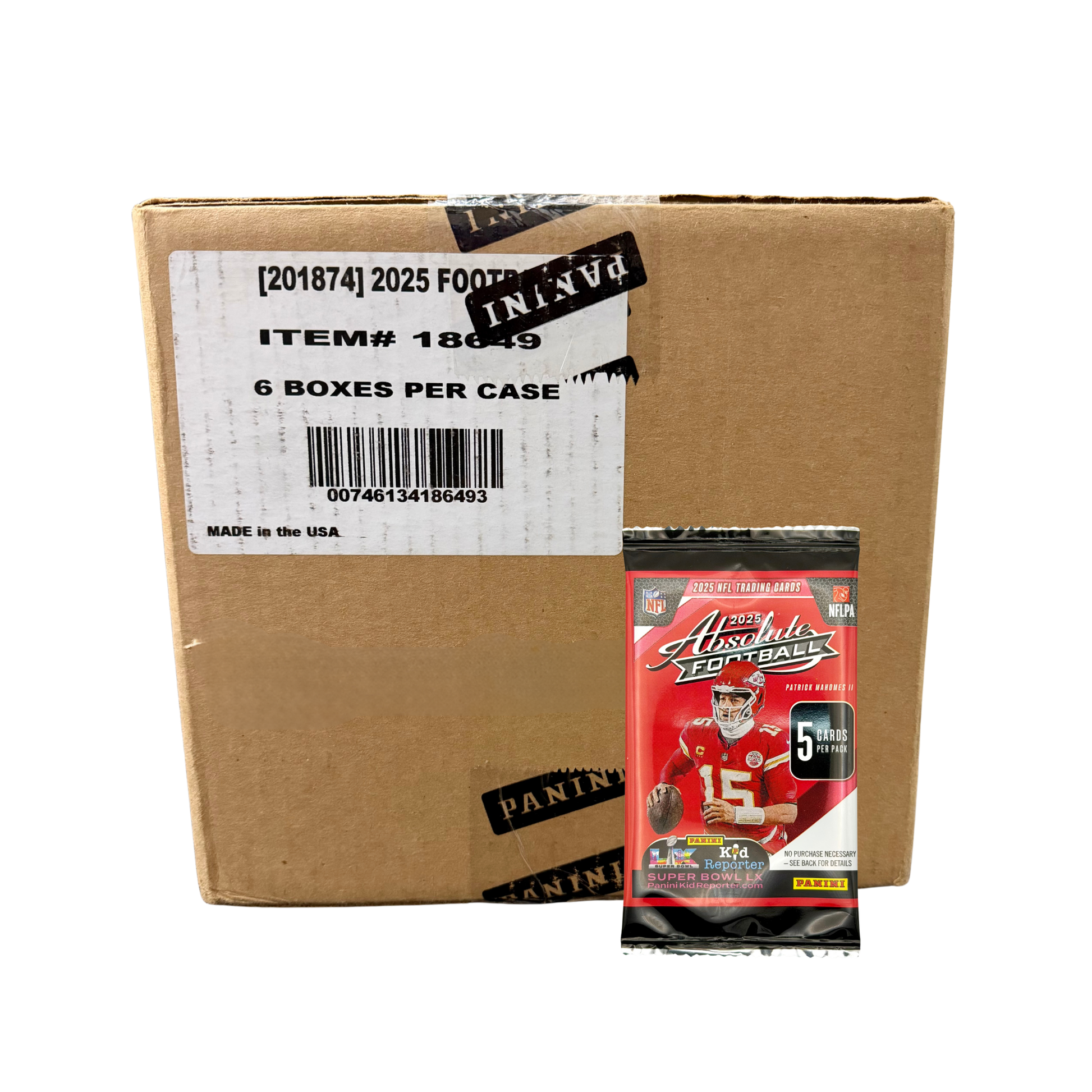 2025 Panini Absolute Football Gravity Feed Sealed Case