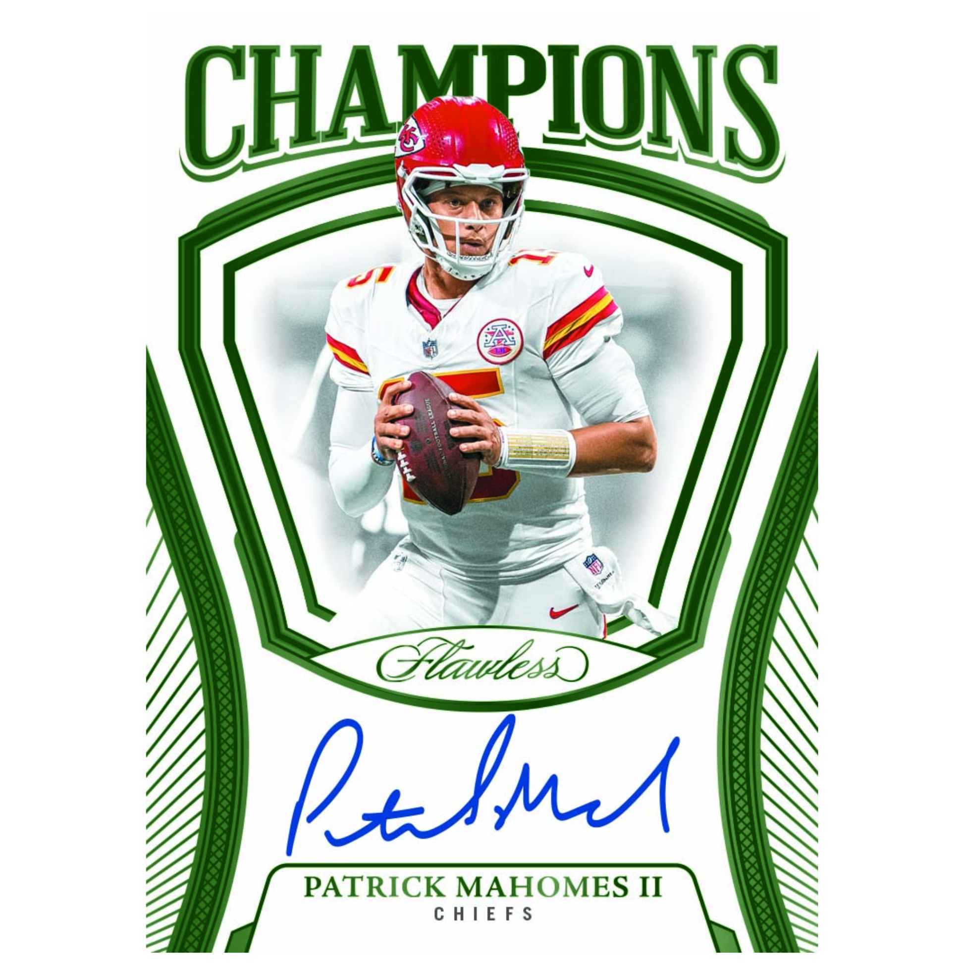 2025 Panini Flawless Football Champions Auto Patrick Mahomes II
