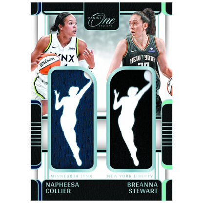2025 Panini One & One WNBA Dual WNBA Logo Napheesa Collier & Breanna Stewart