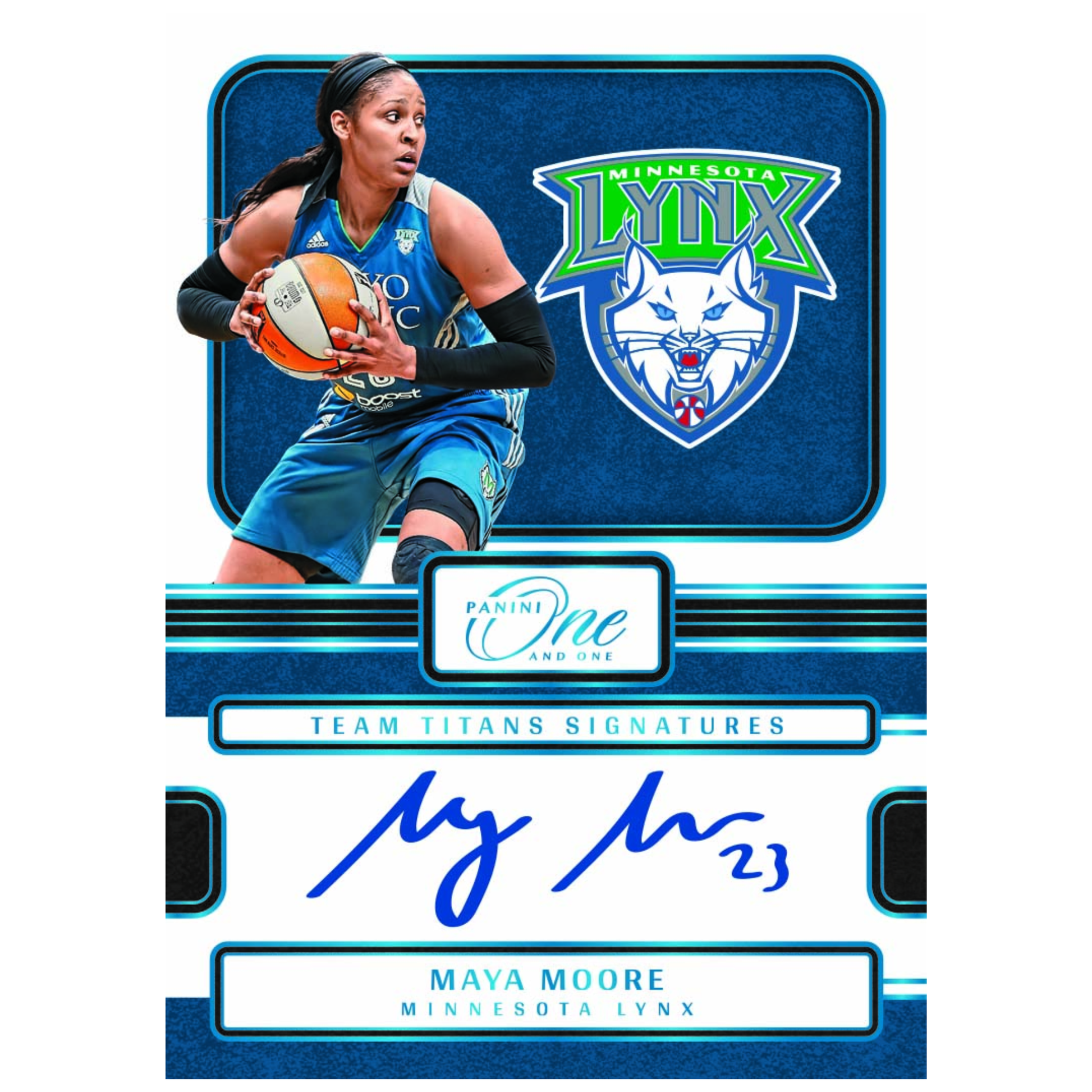 2025 Panini One & One WNBA Team Titans Signatures Maya Moore