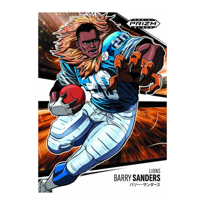 2025 Panini Prizm Black Football Manga Barry Sanders