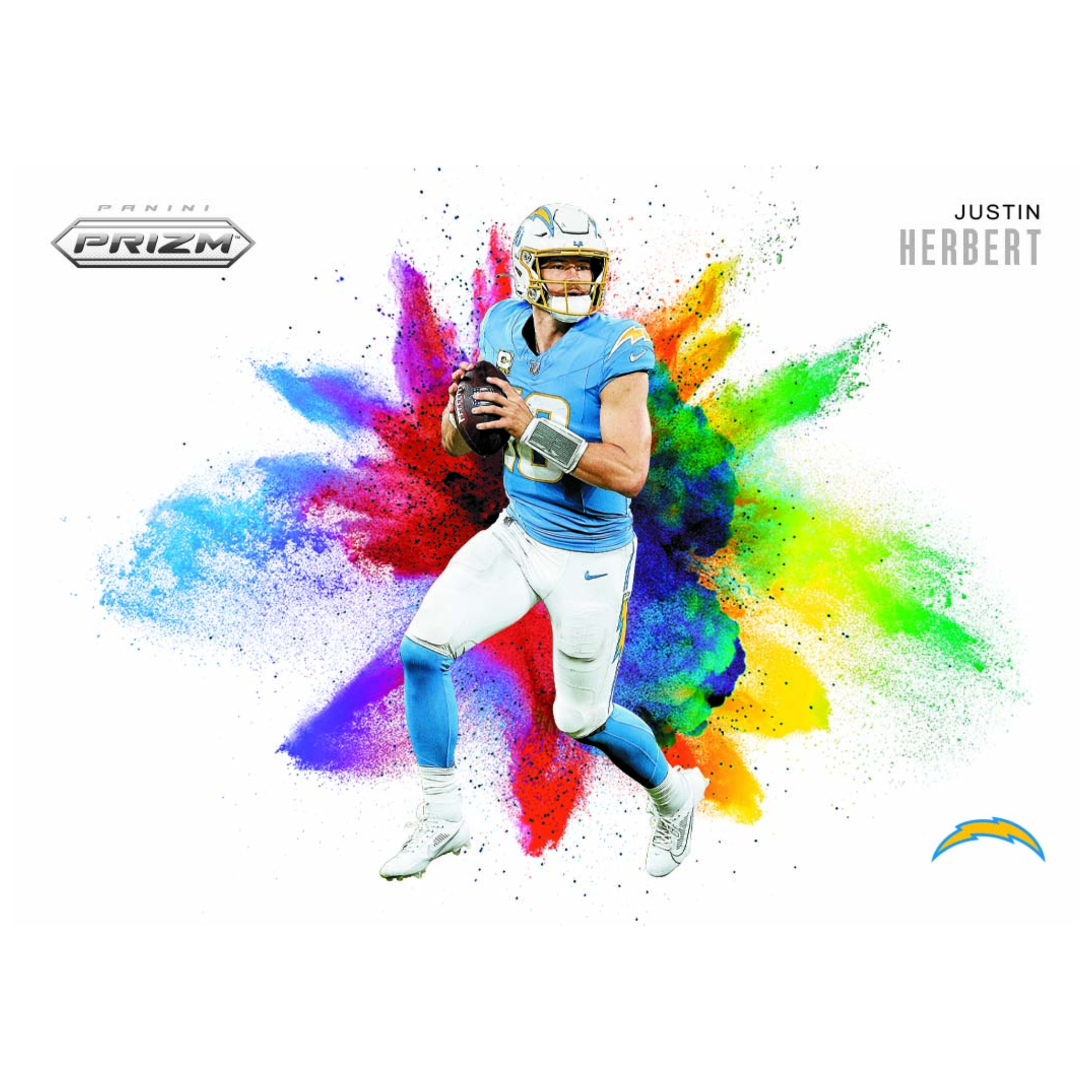 2025 Panini Prizm Football Color Blast Justin Herbert