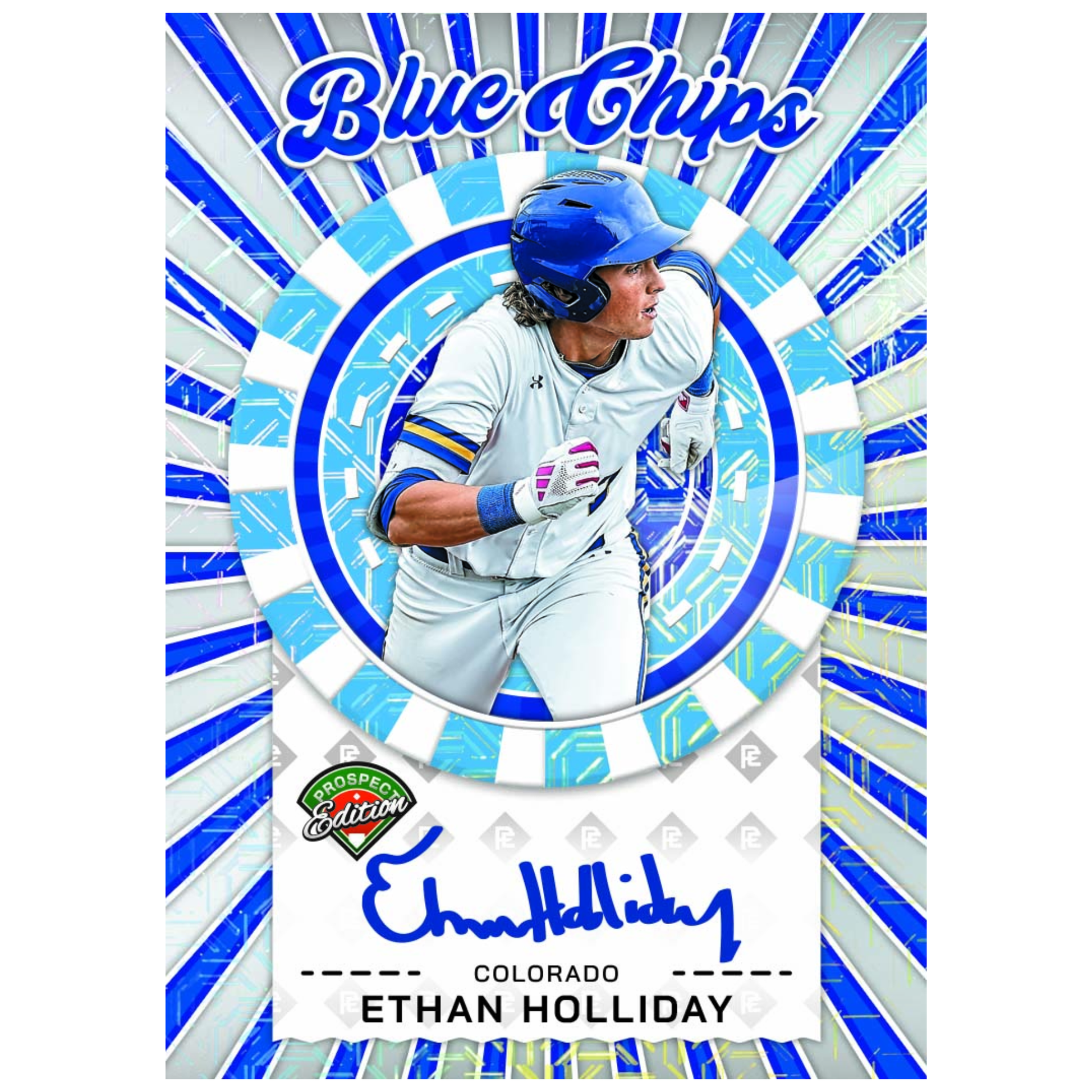 2025 Panini Prospect Edition Baseball  Blue Chip Signatures Ethan Holliday