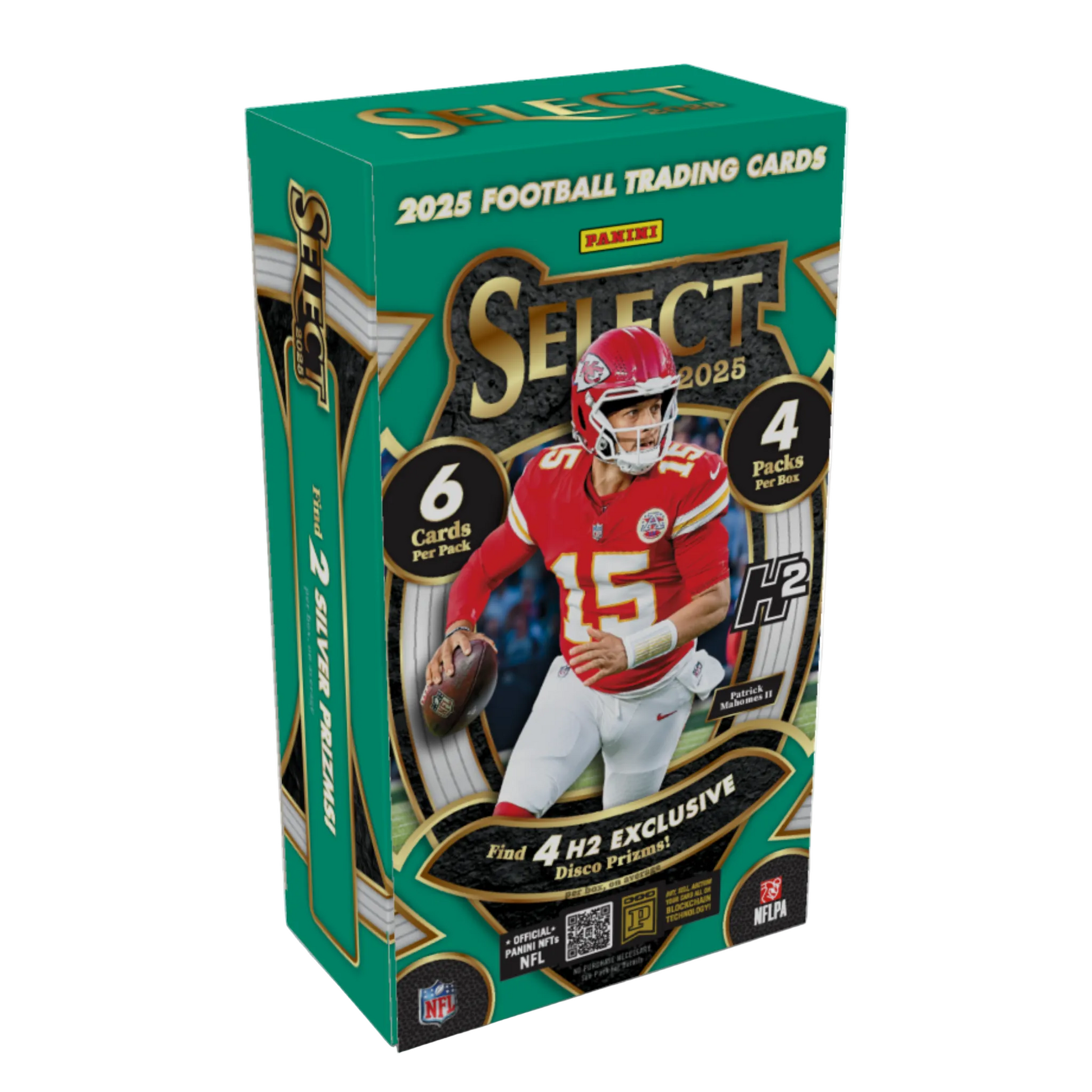 2025 Panini Select Football Hobby H2 Box - Exclusive Disco Prizm