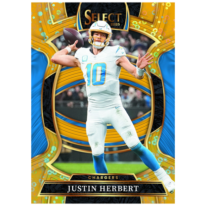 2025 Panini Select Football Hobby H2 Gold Disco Justin Herbert