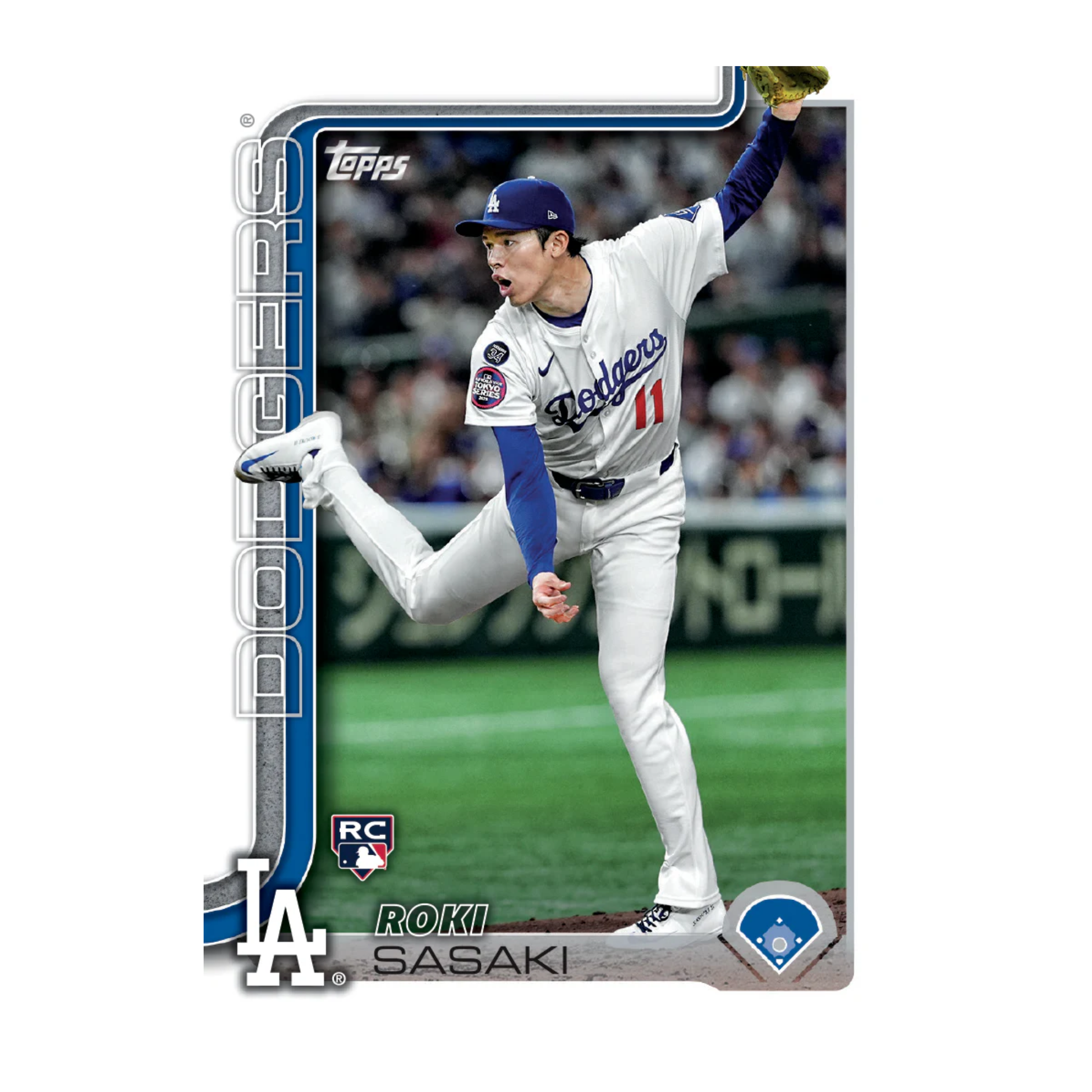 2025 Topps Baseball Roki Sasaki Photo Variation Rookie Card