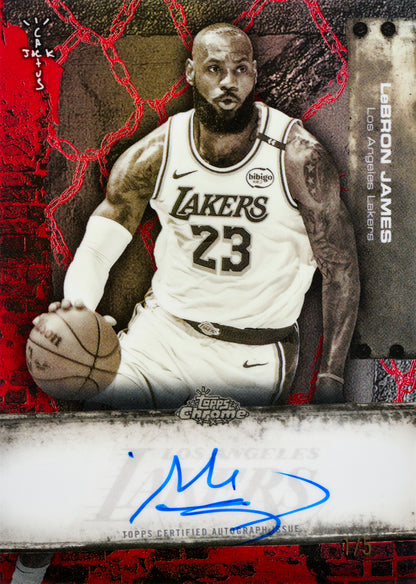 2025-26 Topps Chrome Cactus Jack Basketball LeBron James Autograph