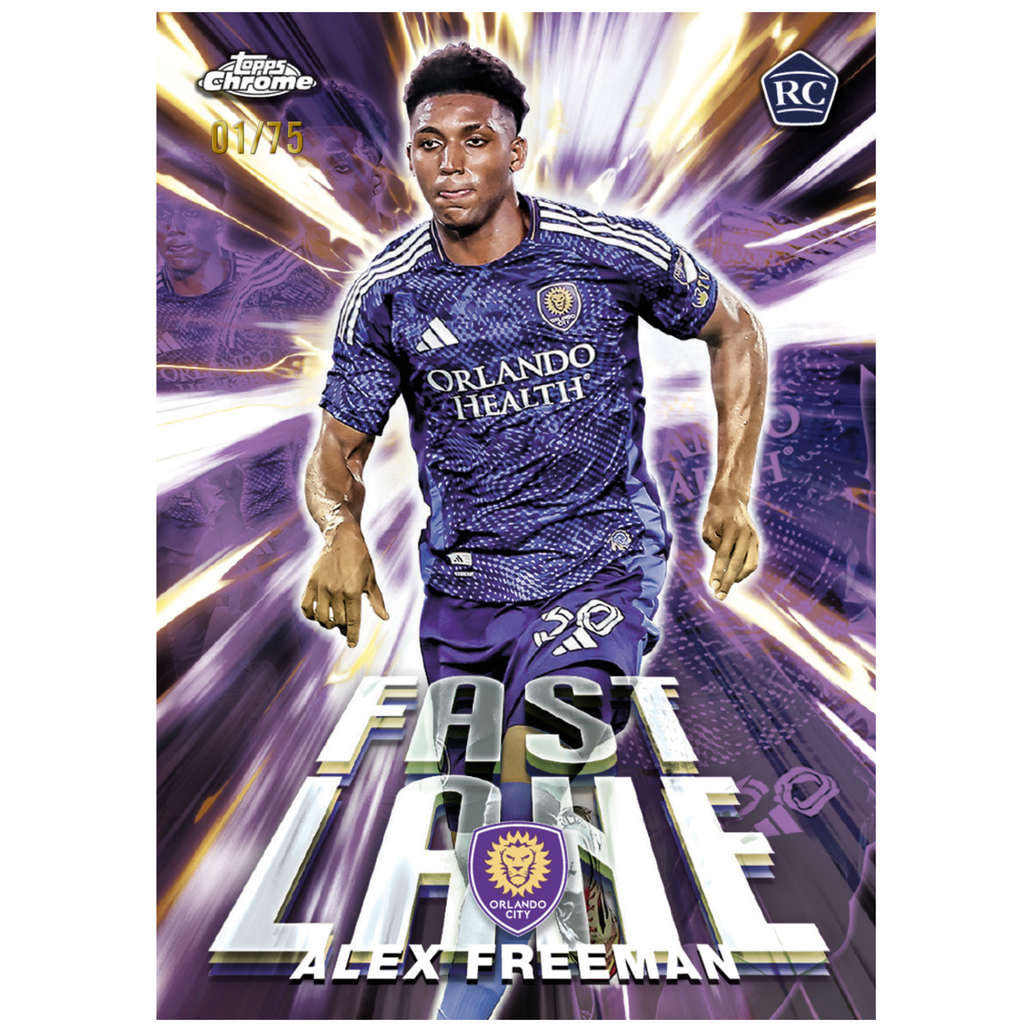2025 Topps Chrome MLS Soccer Fast Lane Alex Freeman