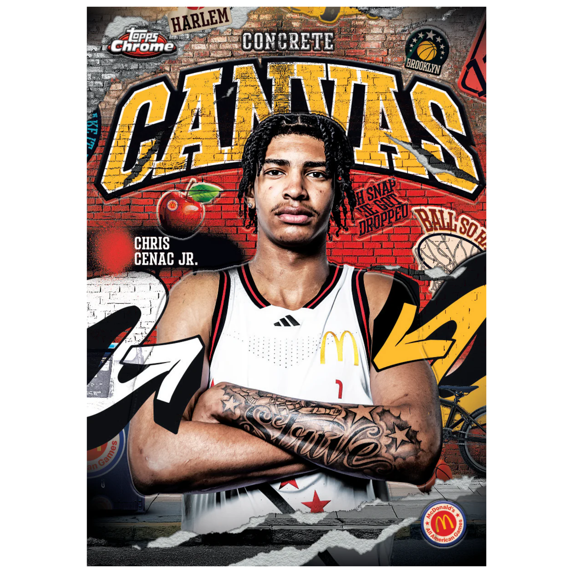 2025 Topps Chrome McDonald's All American Basketball Concrete Canvas Chris Cenac Jr. 
