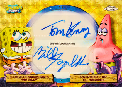 2025 Topps Chrome SpongeBob Dual Autographs