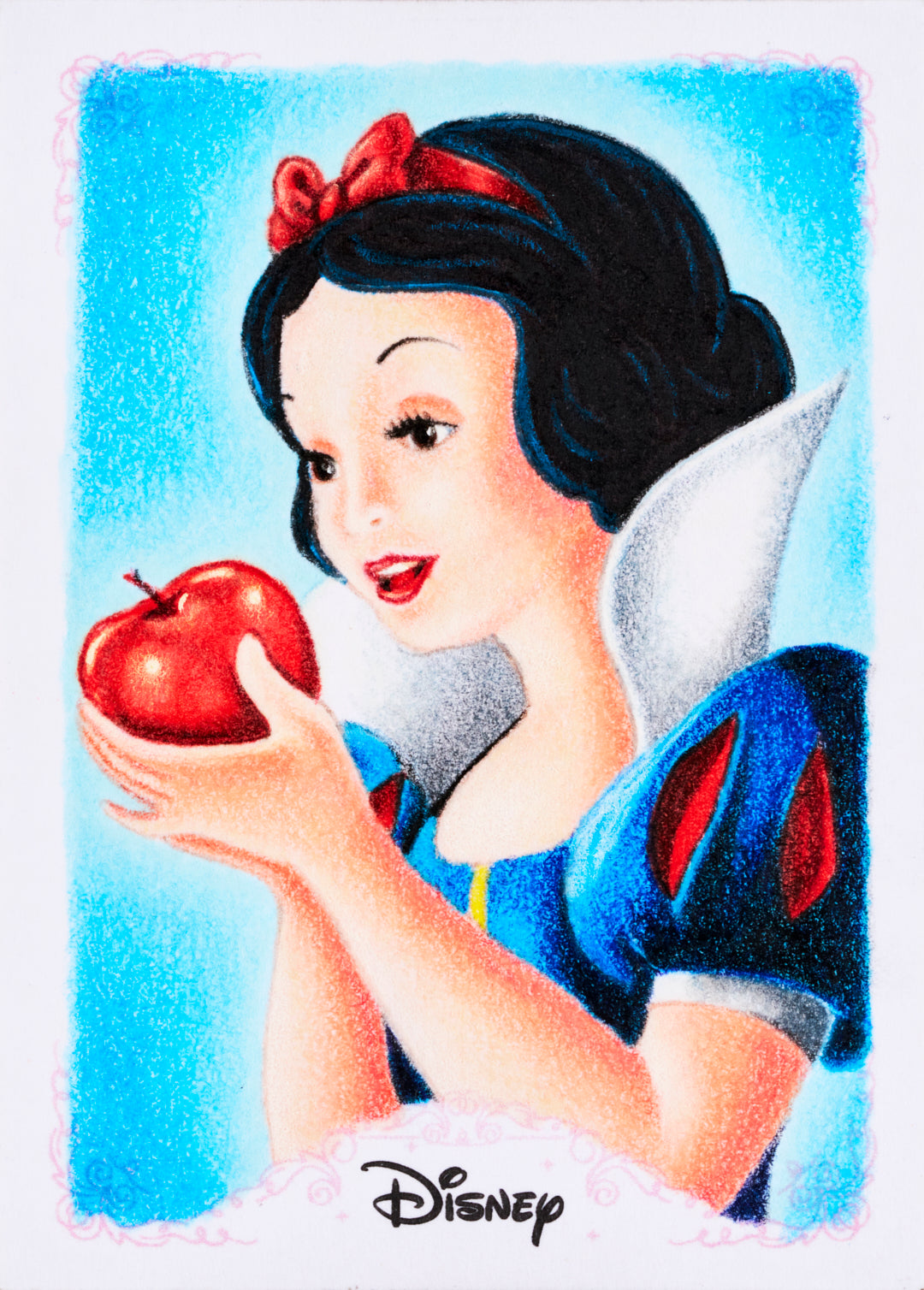 2025 Topps Disney Wonder Snow White Princess Sketch Card