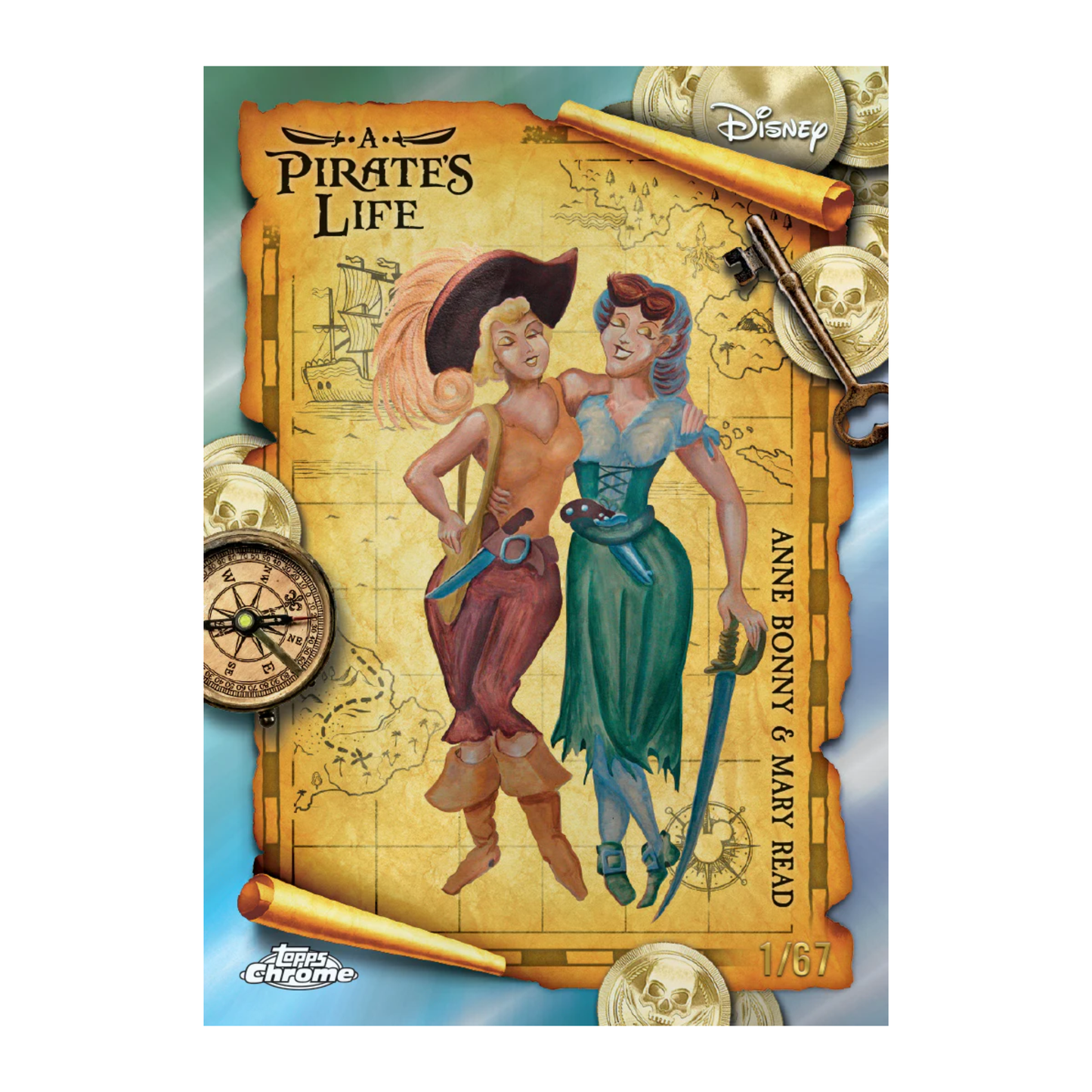 2025 Topps Disneyland 70th Anniversary A Pirate's Life Anne Bonny & Mary Read