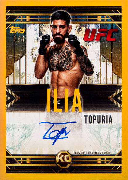 2025 Topps Knockout UFC Autograph Ilia Topuria