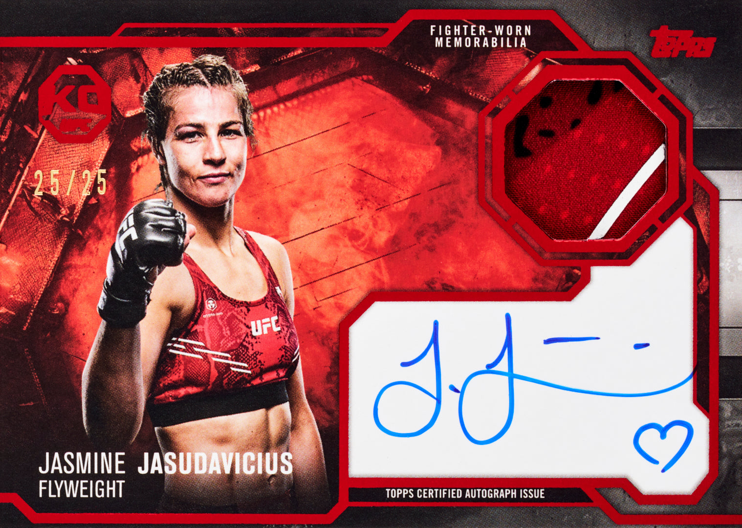 2025 Topps Knockout UFC Jasmine Jasudavicius Autograph