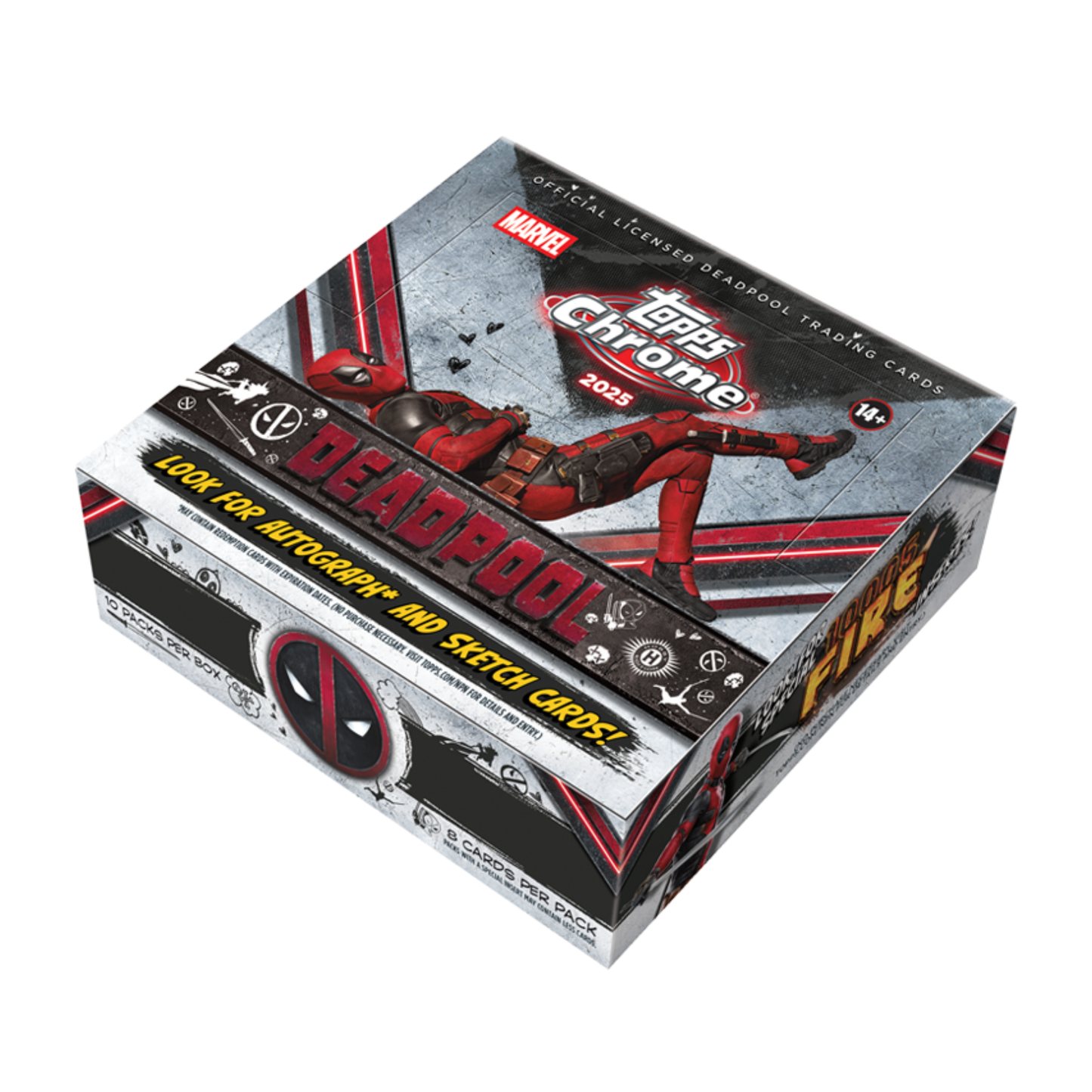 2025 Topps Marvel Chrome Deadpool Hobby Box