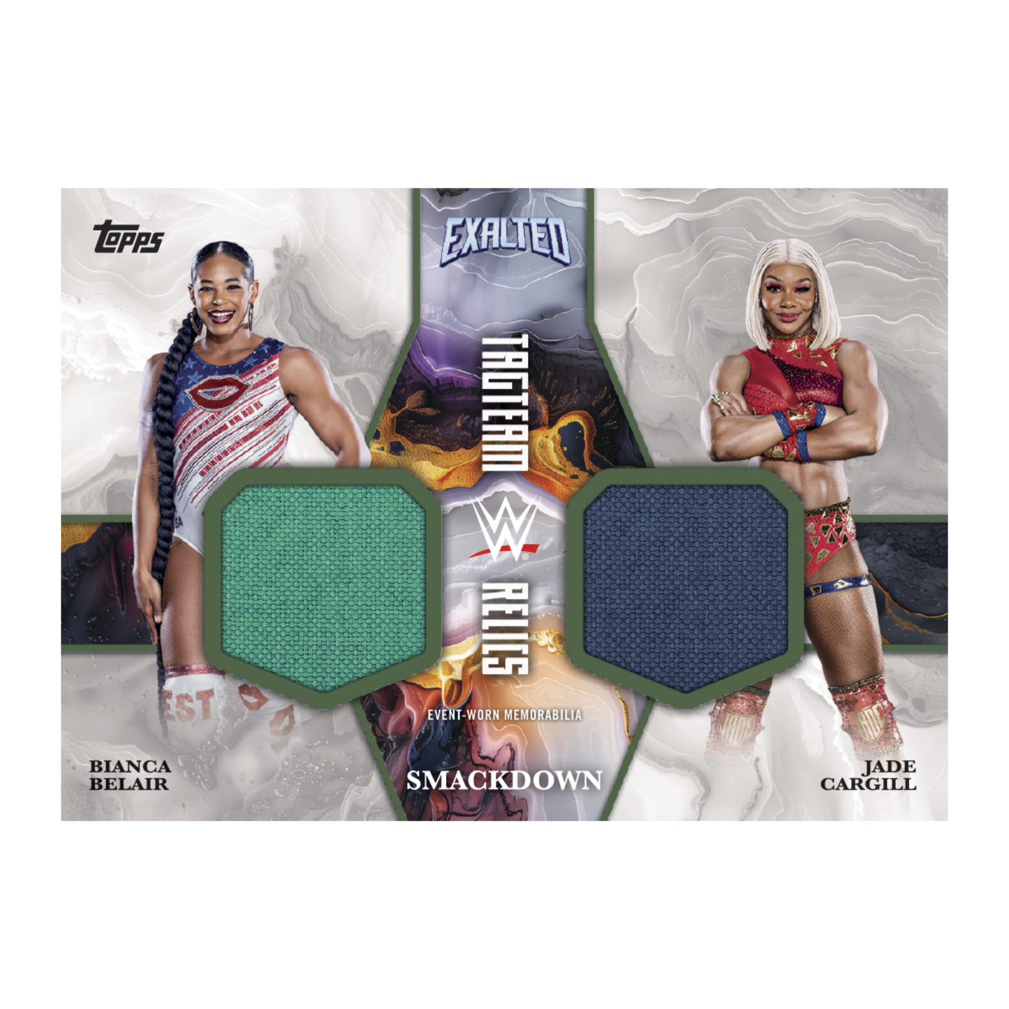 2025 Topps WWE Exalted Tag Team Relics Bianca Belair & Jade Cargill
