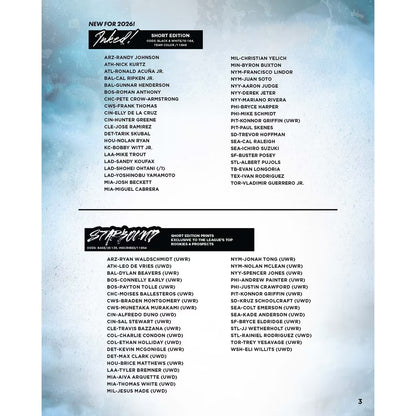 2026 Fanatics Under Wraps MLB Emanate Baseball Checklist 3