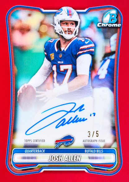 2026 Bowman Football Josh Allen Autograph Card