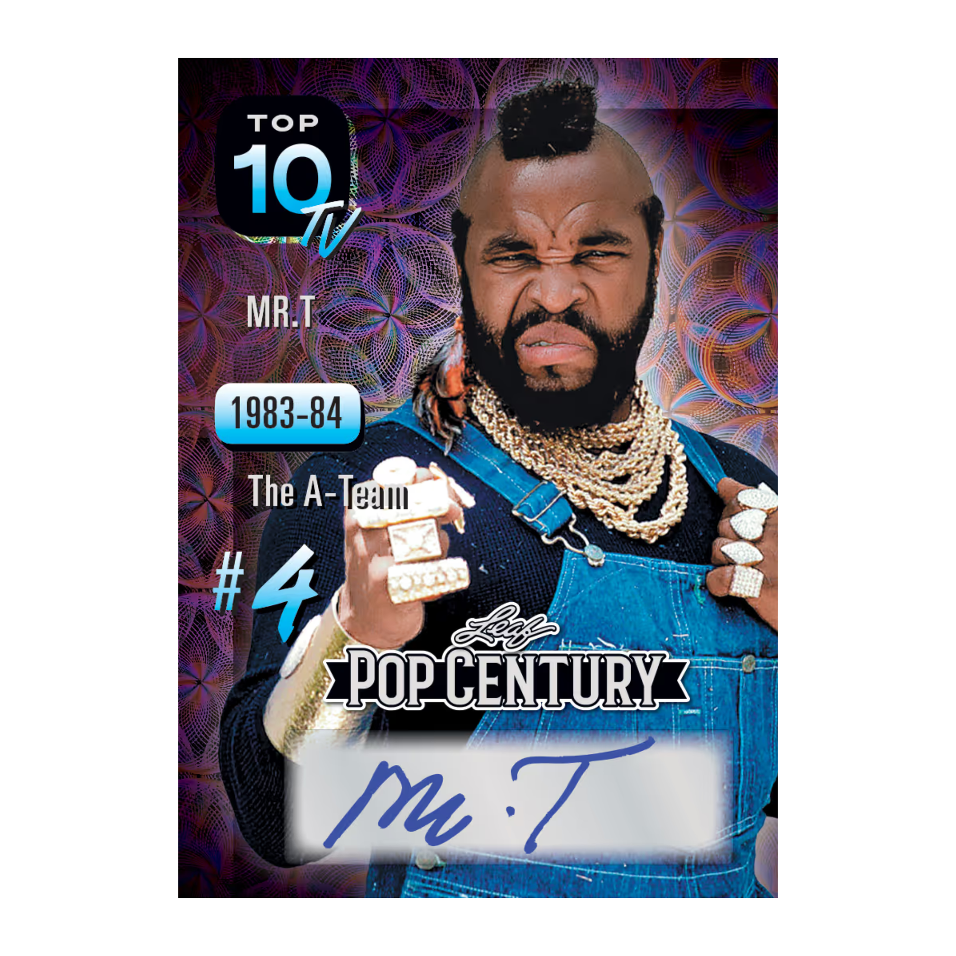 2026 Leaf Metal Pop Century Autograph of Mr. T