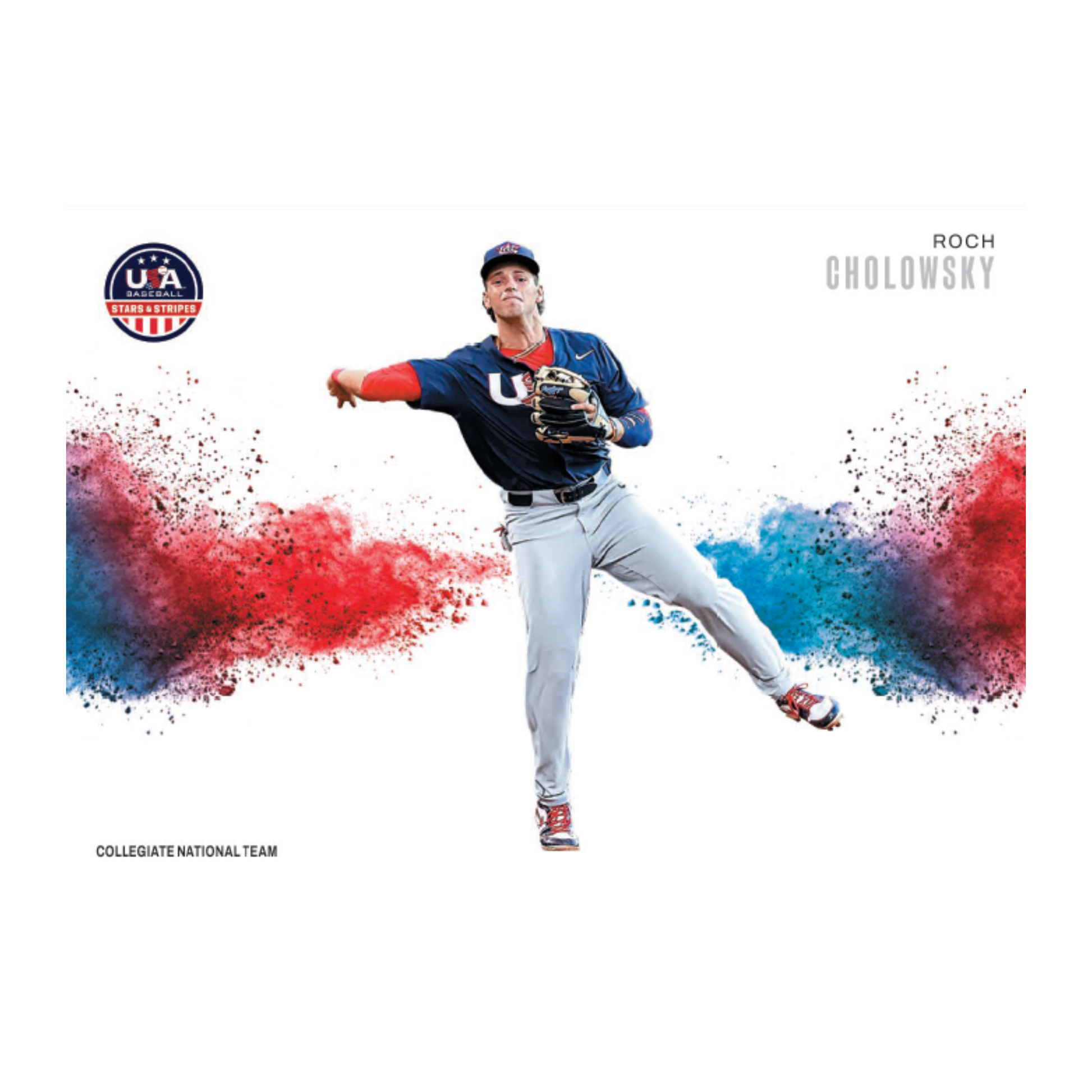 2026 Panini Stars & Stripes Prizm Baseball Color Blast Roch Cholowsky