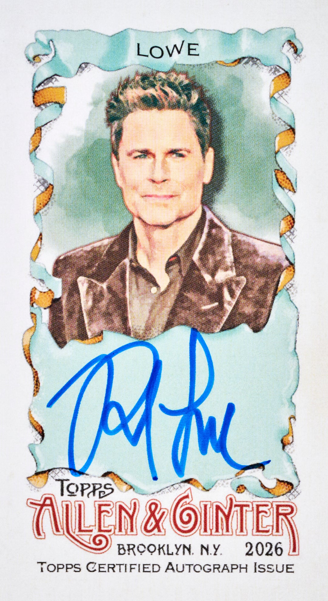 2026 Topps Allen & Ginter Baseball Rob Lowe Mini Autographs Card
