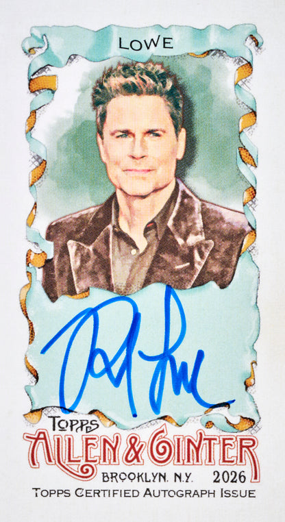 2026 Topps Allen & Ginter Baseball Rob Lowe Mini Autographs Card