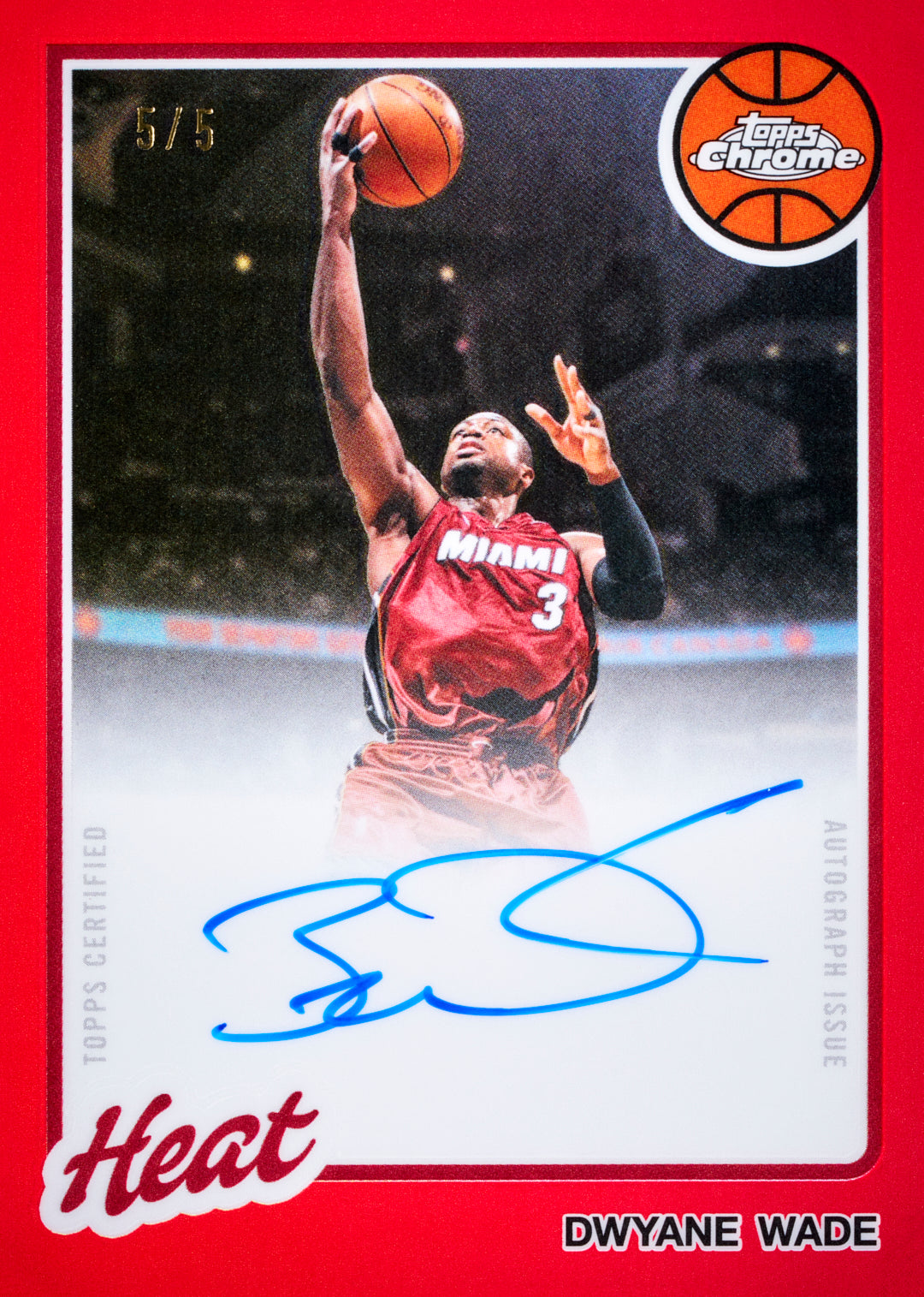 2025-26 Topps Chrome Update Basketball Dwayne Wade 19801981 Topps Basketball Autographs Card