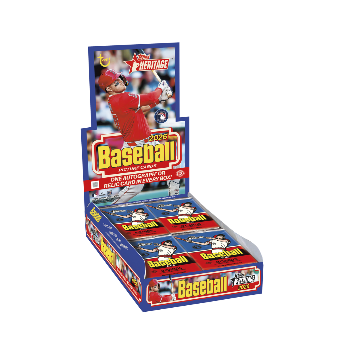 2026 Topps Heritage Baseball Hobby Box | 1 Auto or Relic Per Box 