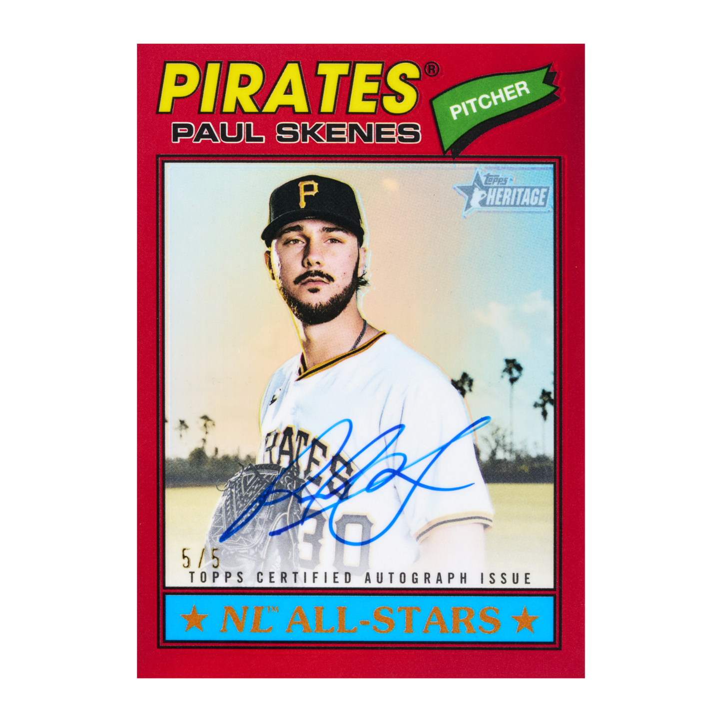 2026 Topps Heritage Baseball Paul Skenes Autograph