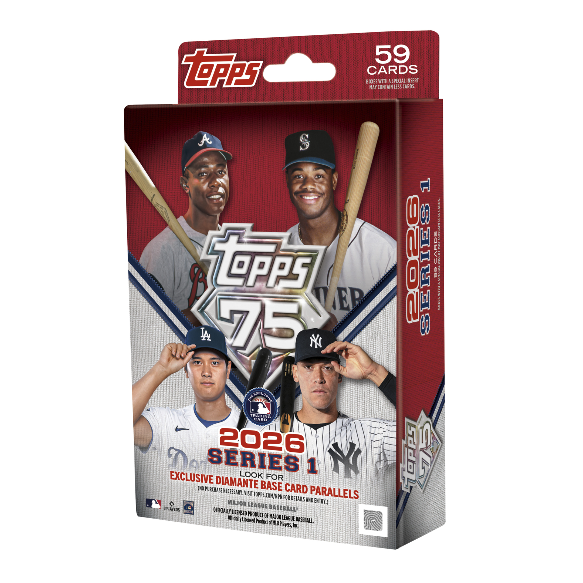 2026 Topps Series 1 Baseball Hanger Box - 59 Cards - Factory