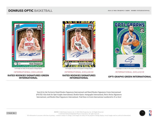 2024-25 Panini Donruss Optic Basketball International Hobby Box