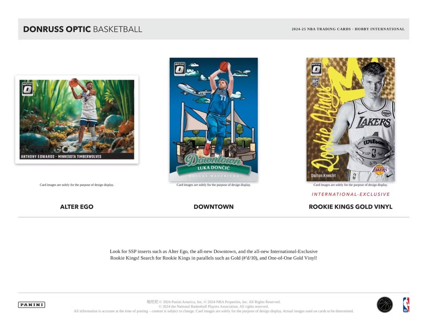 2024-25 Panini Donruss Optic Basketball International Hobby Box