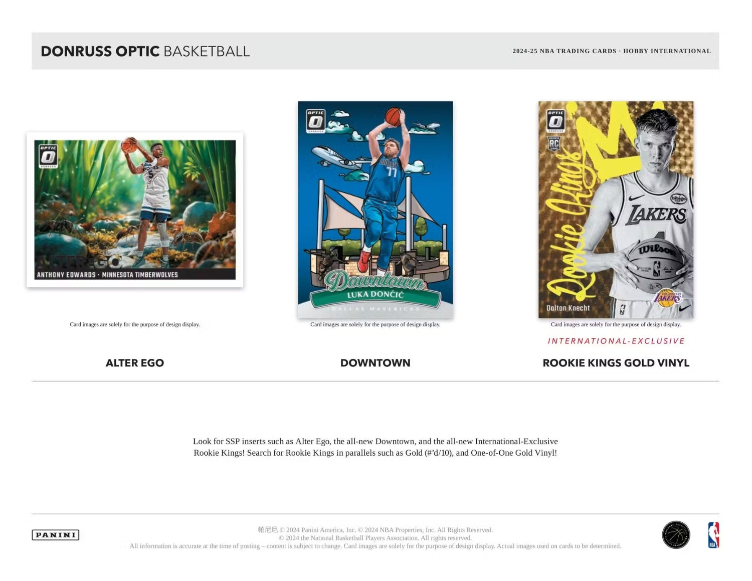 2024-25 Panini Donruss Optic Basketball International Hobby Box